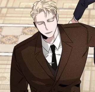 🙏 f47c5810 man, suit, tie, business, blond telegram sticker