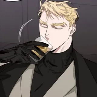 🙏 fdd328a0 alcohol, drinking, man, gloved hand, cocktail telegram sticker