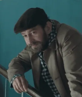 🤩 420661cd mężczyzna, broda, kapelusz, casual, portret telegram sticker