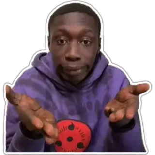 🤨 ea207f18 Khaby Lame ミーム, カビ・ラメ, リアクション, 表情, 面白い telegram sticker