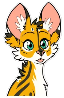 Cianiati the ScribbleServal telegram stickers