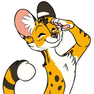 ✔️ 17f4f72d เฟอร์รี่, แมว, สัตว์, การ์ตูน, สติกเกอร์ telegram sticker