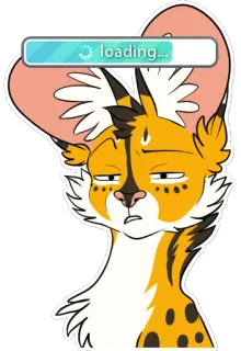 Cianiati the ScribbleServal telegram stickers
