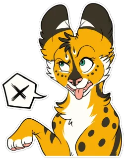 🤢 784796b3 เฟอร์รี่, สัตว์, สีหน้า, สติกเกอร์, การ์ตูน telegram sticker