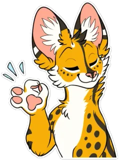 Cianiati the ScribbleServal telegram stickers