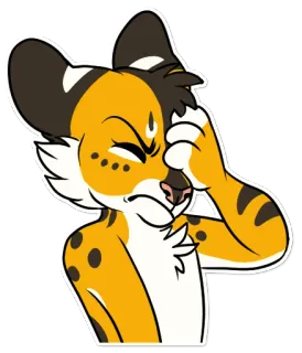 😵 ac270eab เฟอร์รี่, สัตว์, การ์ตูน, เสือ, ตัวละครสร้างเอง telegram sticker