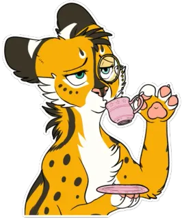 Cianiati the ScribbleServal telegram stickers