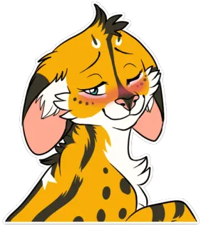 😚 c2769b2e แมว, สัตว์, การ์ตูน, สติกเกอร์ telegram sticker