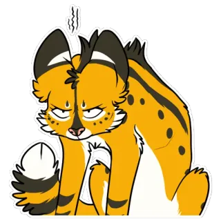 😠 dde09ebc สัตว์, แมว, การ์ตูน, สติกเกอร์ telegram sticker