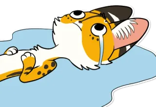 😭 f336961d เศร้า, ร้องไห้, แมว, การ์ตูน, สัตว์ตระกูลแมว telegram sticker