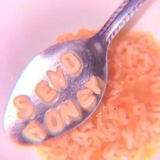 🍥 35c22886 SEND NOODS makaron, jedzenie, alfabet, humor, wyślij nudle whatsapp sticker