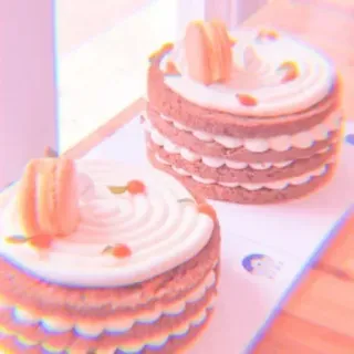 🍥 5bbf5064 ciasto, deser, makaroniki, ciastka, słodkie, jedzenie whatsapp sticker