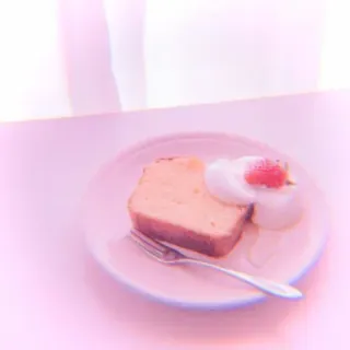 🍥 d036747e ciasto, deser, jedzenie, wypieki, słodkie, truskawka, śmietana whatsapp sticker