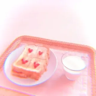 🍥 d701d15a Tost, Serca, Śniadanie, Mleko, Jedzenie, Taca whatsapp sticker