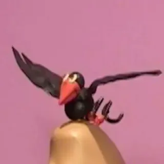 🐚 0a62a1d6 Vogel, Rabe, Ton, Tier, Skulptur, Krähe whatsapp sticker