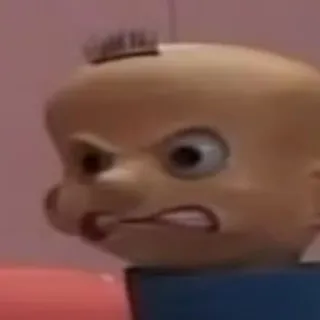 🌻 b2d87f3b wütend, Puppe, Baby, Spielzeug whatsapp sticker