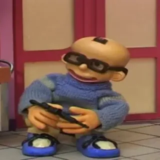 💙 ef98e6e8 Brainy Smurf Schlaubi Schlumpf, Schlümpfe, Brille, Cartoonfigur, Animation whatsapp sticker