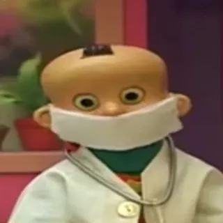 ☂ f70ef3a7 puppe, arzt, maske, medizinisch, handpuppe whatsapp sticker