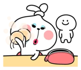 💄 1c70fc68 可爱, 卡通, 化妆, 卡哇伊, 贴纸 telegram sticker