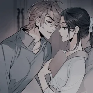 🍢 09e1a608 Anime, Romance, Coppia, Arte, Amore, Arte digitale whatsapp sticker