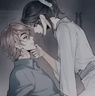 🍢 1e073365 Anime, Romance, Coppia, Arte, Disegno, Personaggi, Amore whatsapp sticker