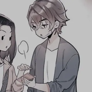 🍢 302fdc97 Anime, Manga, Coppia, Cartone animato, Illustrazione, Persone whatsapp sticker