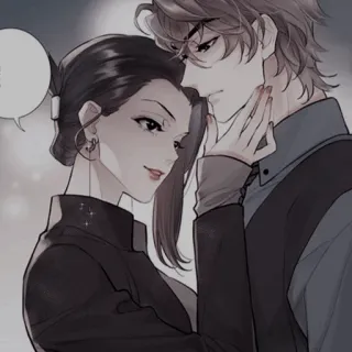 🍢 3eba69c4 Anime, Coppia, Romance, Arte, Illustrazione, Ritratto whatsapp sticker