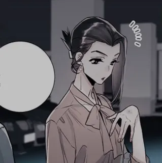 🍢 4c06cd75 cartone animato, donna, sorpresa, personaggio, persona, anime whatsapp sticker