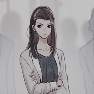 🍢 ad28a576 donna, anime, affari, formale, serio, personaggio whatsapp sticker