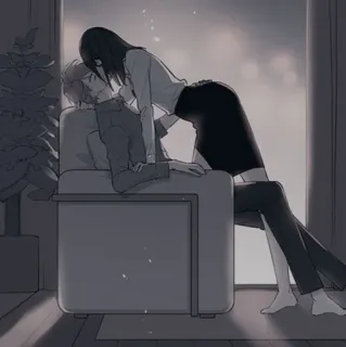 🍢 cd89d562 coppia, amore, romance, bacio, affetto, relazione whatsapp sticker