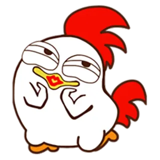 💋 35386905 курица, мультфильм, смешной, милый, животное telegram sticker