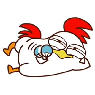 😇 8695e18d цыплёнок, мультфильм, животное, птица, смешной telegram sticker