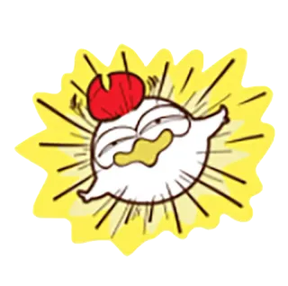🏃 960ed4cb мультяшный утенок, смешной, милый, наклейка telegram sticker