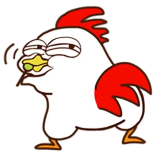 🙃 dd60a6d9 курица, птица, мультфильм, животное, смешной, юмористический telegram sticker