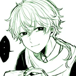 🌟 56a5c535 Anime, Manga, Disegno, Illustrazione, Ritratto, Schizzo whatsapp sticker