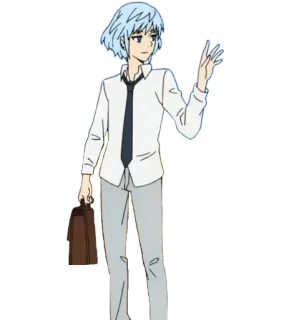 🧢 4d6d473c Khun Aguero Agnes Tower of God 动漫, 角色, 昆·阿圭罗·阿尼, 神之塔, 男人, 公文包 telegram sticker