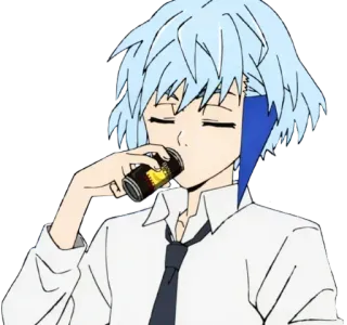 🧢 6f5ad2c1 Khun Aguero Agnes Tower of God 动漫, 神之塔, 昆·阿圭罗·阿格尼斯, 饮酒, 角色 telegram sticker