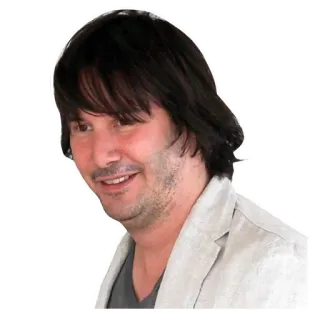 😁 1c278feb Keanu Reeves diễn viên, người nổi tiếng, người, Keanu Reeves telegram sticker
