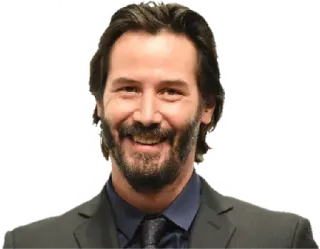 😀 958f6f3c Keanu Reeves diễn viên, người nổi tiếng, đàn ông, chân dung, nụ cười telegram sticker