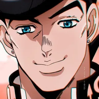 🙂 33947cca Josuke Higashikata JoJo's Bizarre Adventure Anime, Manga, Le bizzarre avventure di JoJo, Josuke Higashikata, Diamond is Unbreakable, Bello, Sorriso telegram sticker