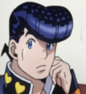 😶 9b13d15d Josuke Higashikata JoJo's Bizarre Adventure Anime, Josuke, Jojo, Diamond is Unbreakable, Personaggio telegram sticker