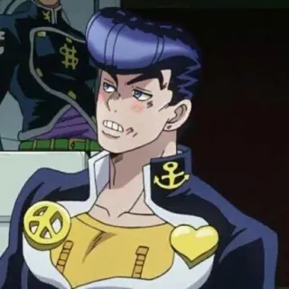 😥 cc809148 Josuke Higashikata JoJo's Bizarre Adventure Anime, Manga, Jojo, Josuke, Diamond is Unbreakable telegram sticker