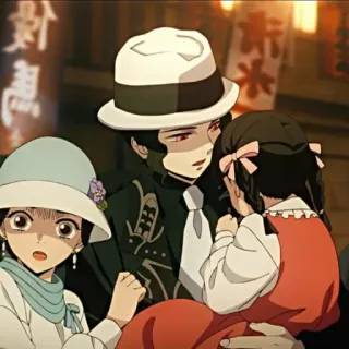 🩸 185f7e7b Muzan Kibutsuji Demon Slayer Аниме, Демон, Мудзан Кибуцуджи, Клинок, рассекающий демонов telegram sticker