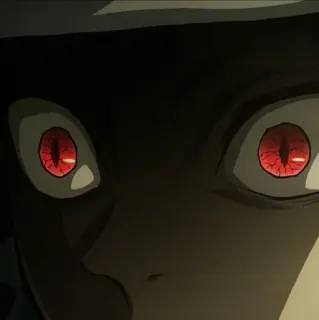 🥤 197f138c аниме, красные глаза, темный, мультфильм telegram sticker