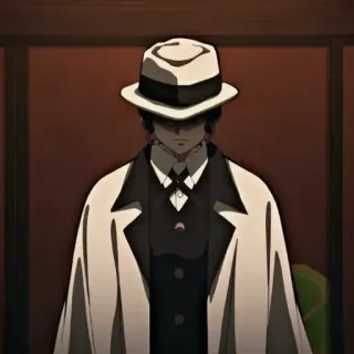 🩸 3d87f0ba Muzan Kibutsuji Demon Slayer Аниме, Демон, Шляпа, Костюм, Мудзан Кибуцуджи telegram sticker