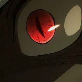 🥤 921246aa глаз, красный, демон, аниме, манга, страшный telegram sticker