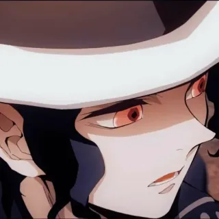 🩸 a4e0d00b Muzan Kibutsuji Demon Slayer Аниме, Демон, Шляпа, Мудзан Кибуцуджи, Клинок, рассекающий демонов, Персонаж, Злодей telegram sticker