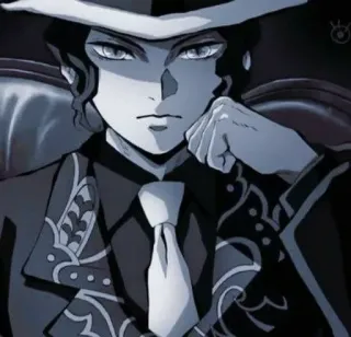 🥤 af36b592 Muzan Kibutsuji Demon Slayer Мудзан Кибуцуджи, Клинок, рассекающий демонов, Аниме, Персонаж, Портрет telegram sticker