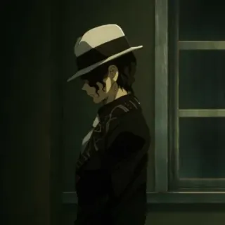 🩸 b1f48759 Muzan Kibutsuji Demon Slayer Аниме, Демон, Шляпа, Персонаж, Мужчина telegram sticker