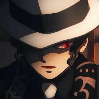 🥤 d75c2225 Muzan Kibutsuji Demon Slayer Аниме, Демон, Demon Slayer, Мудзан Кибуцуджи, Шляпа, Костюм telegram sticker